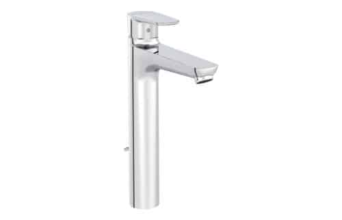 VitrA Flow Soft Tall Basin Mixer w/Waste Lever - Chrome