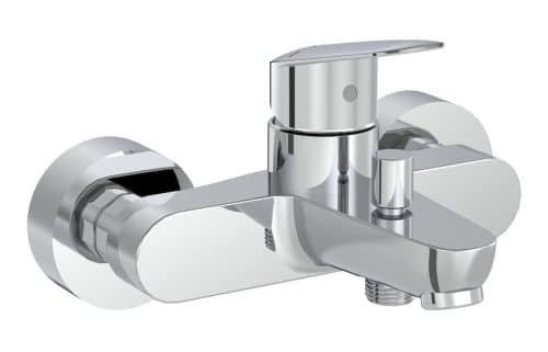 VitrA Flow Round Wall Mounted Bath/Shower Mixer - Chrome