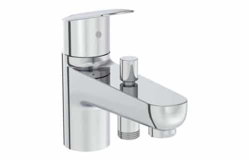 VitrA Flow Round Monohole Bath/Shower Mixer - Chrome