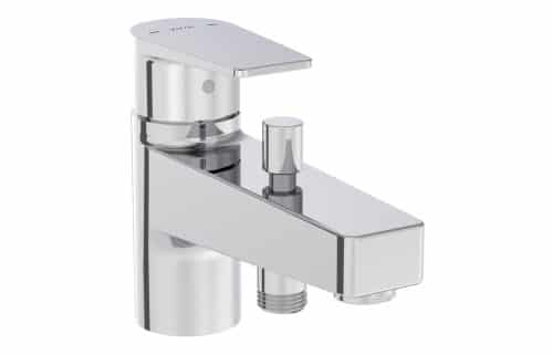 VitrA Flow Square Monohole Bath Filler - Chrome