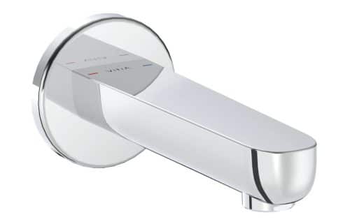 VitrA Root Round Wall Mounted Bath Spout - Chrome