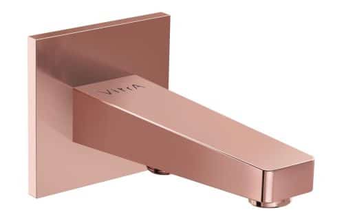 VitrA Root Square Wall Mounted Bath Spout - Soft Copper