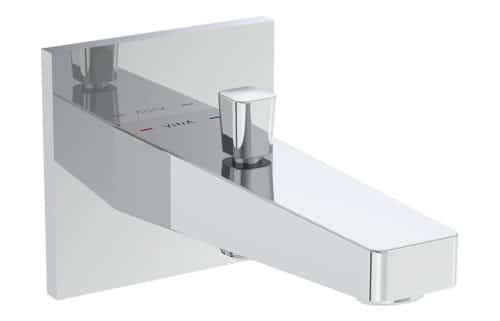 VitrA Root Square Wall Mounted Monohole Bath/Shower Mixer - Chrome