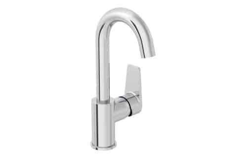 VitrA Flow Square Swivel Basin Mixer - Chrome