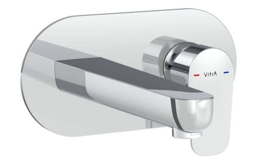VitrA Flow Soft Wall Mounted Basin Mixer - Chrome