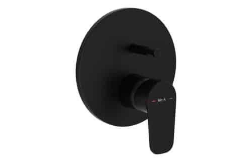 VitrA Flow Soft Integrated Bath Mixer Valve - Matt Black