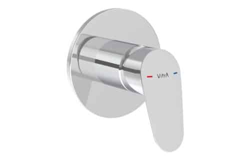 VitrA Flow Round Wall Mounted Shower Valve - Chrome