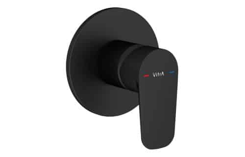 VitrA Flow Soft Integrated Shower Mixer Valve - Matt Black