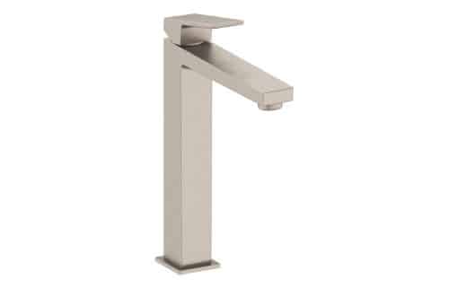 VitrA Minimax Square Tall Basin Mixer - Brushed Nickel