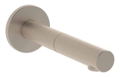 VitrA Origin Touch Free Wall Mounted Short Basin Mixer (Mains) - Brushed Nickel