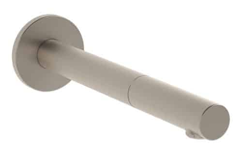 VitrA Origin Touch Free Wall Mounted Long Basin Mixer (Mains) - Brushed Nickel