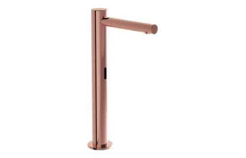 VitrA Origin Touch Free Tall Single Inlet Basin Mixer (Battery) - Soft Copper