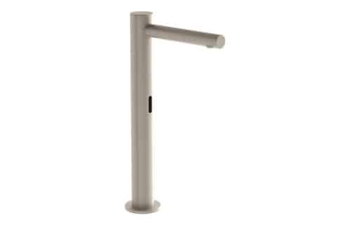 VitrA Origin Touch Free Tall Basin Mixer (Battery) - Brushed Nickel