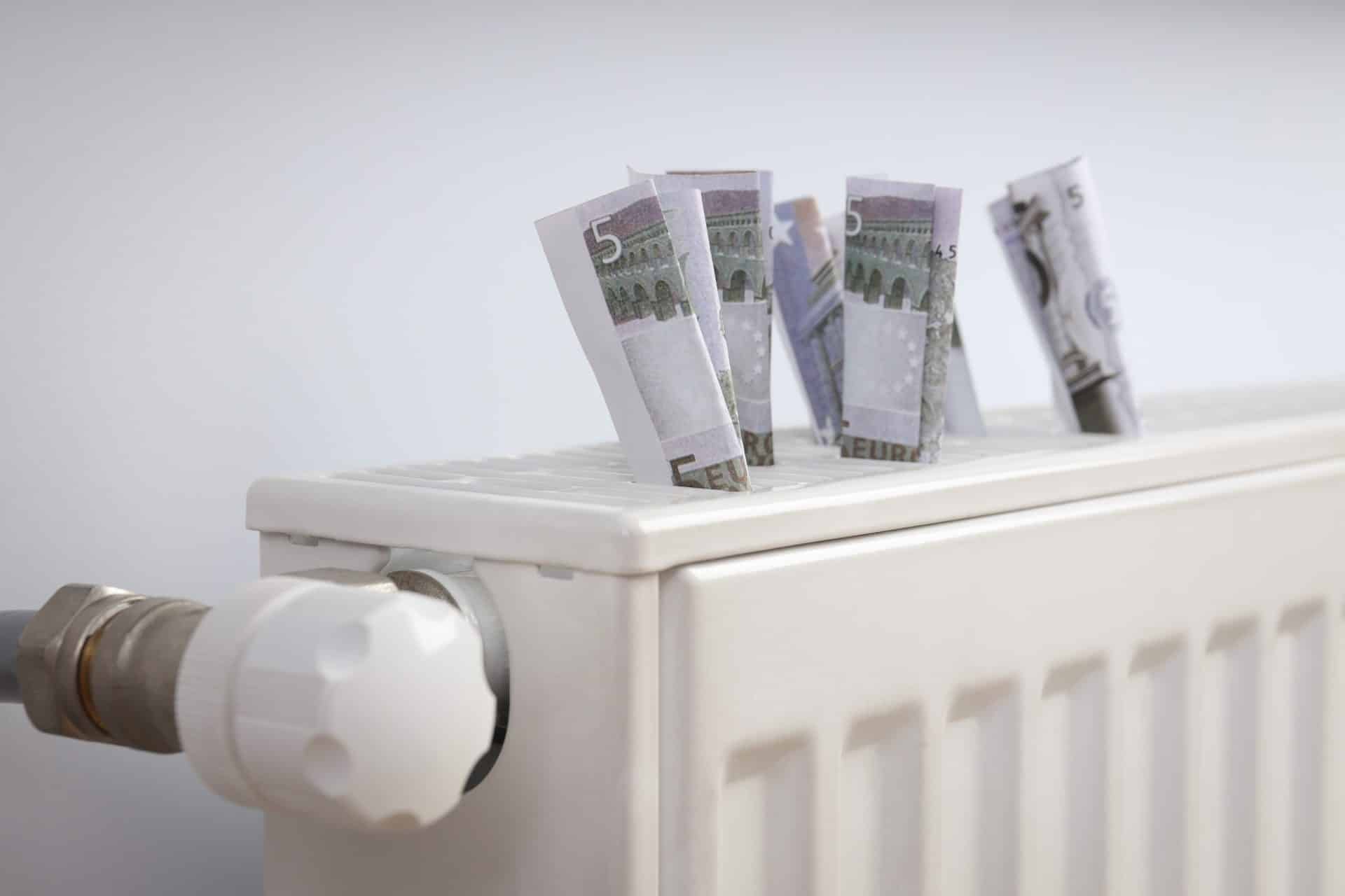 concept high costs heating close up <strong>Underfloor Heating: Cost, Pros, Cons </strong>