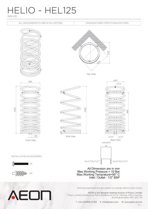 helio HEL125 technical HELIO