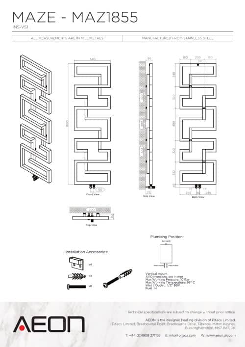 maze MAZ1855 technical MAZE