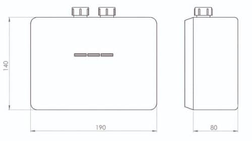 rho 3 Rho Instantaneous Inline Water Heater